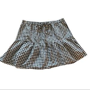 Shein Curve Lightweight gingham skirt
